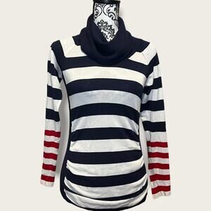 The Limited Cowl Neck Striped Sweater size S